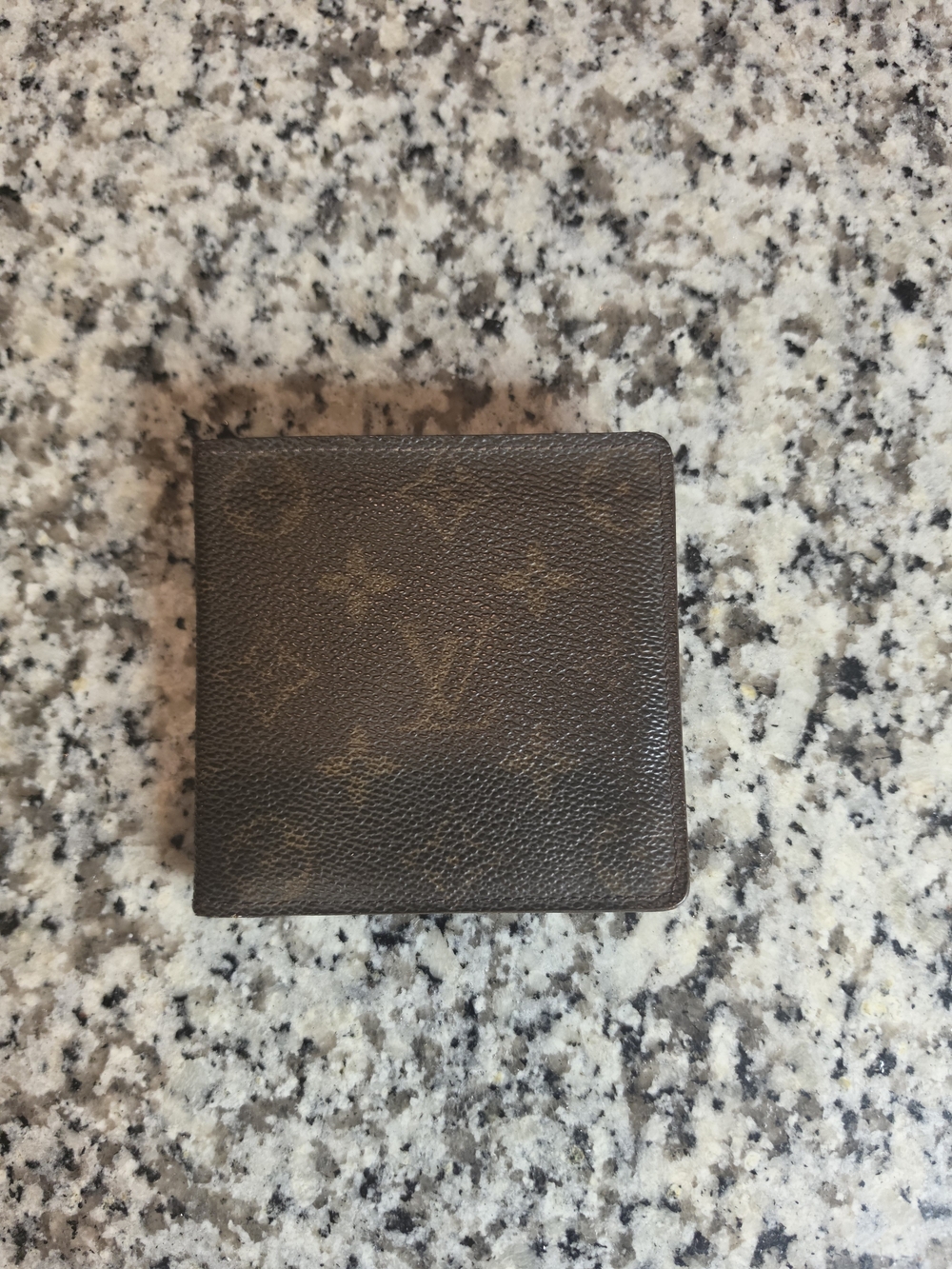 Designer Monogram Brown Leather Bi-Fold Wallet